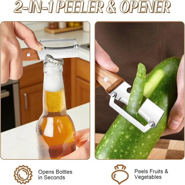 3-in-1 Multifunctional Vegetable Peeler & Cutter (2 Pcs)