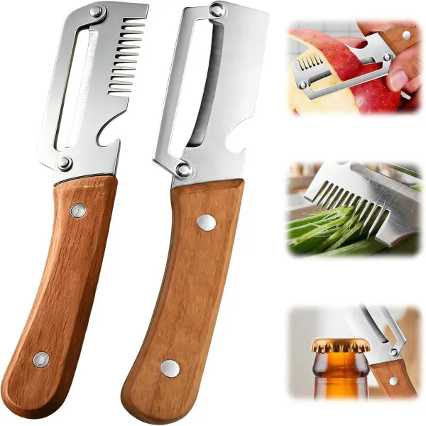 3-in-1 Multifunctional Vegetable Peeler & Cutter (2 Pcs)